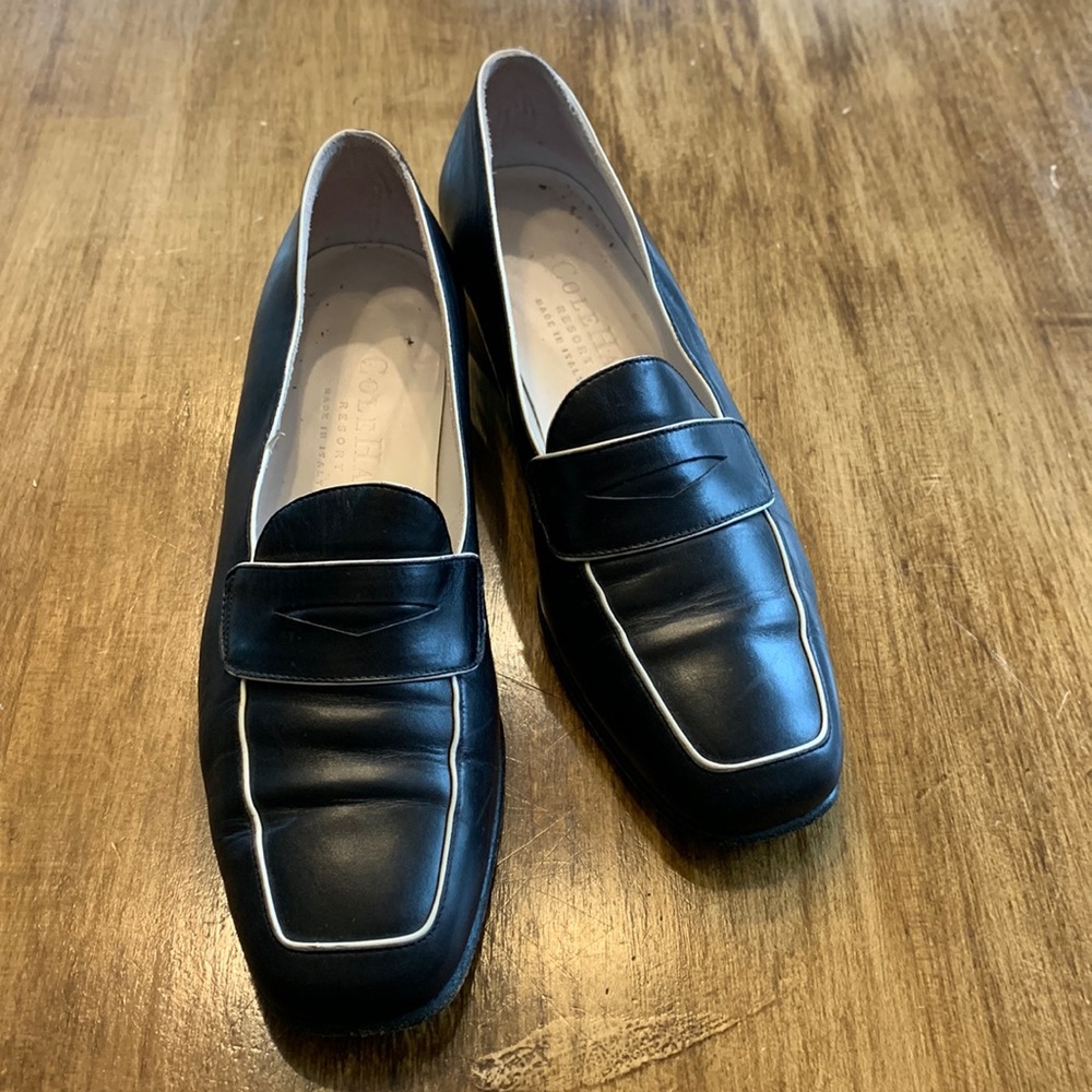 Cole Haan Black Leather Loafers